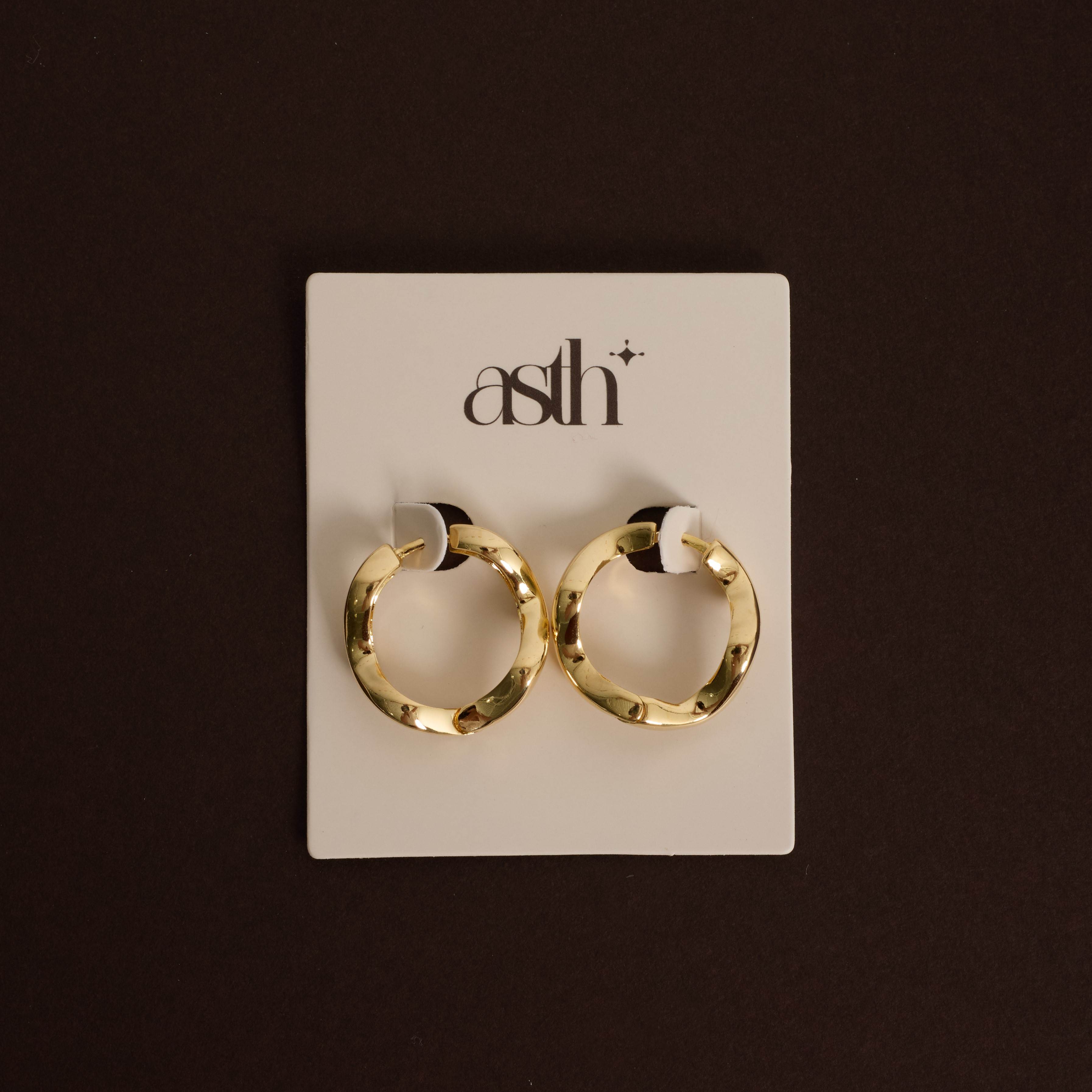 Argola click fio ondulado 21mm