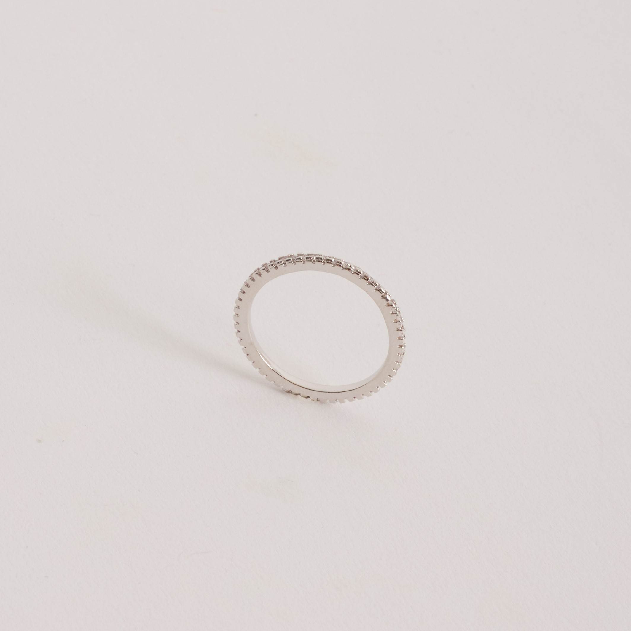 Anel aliança toda cravejada