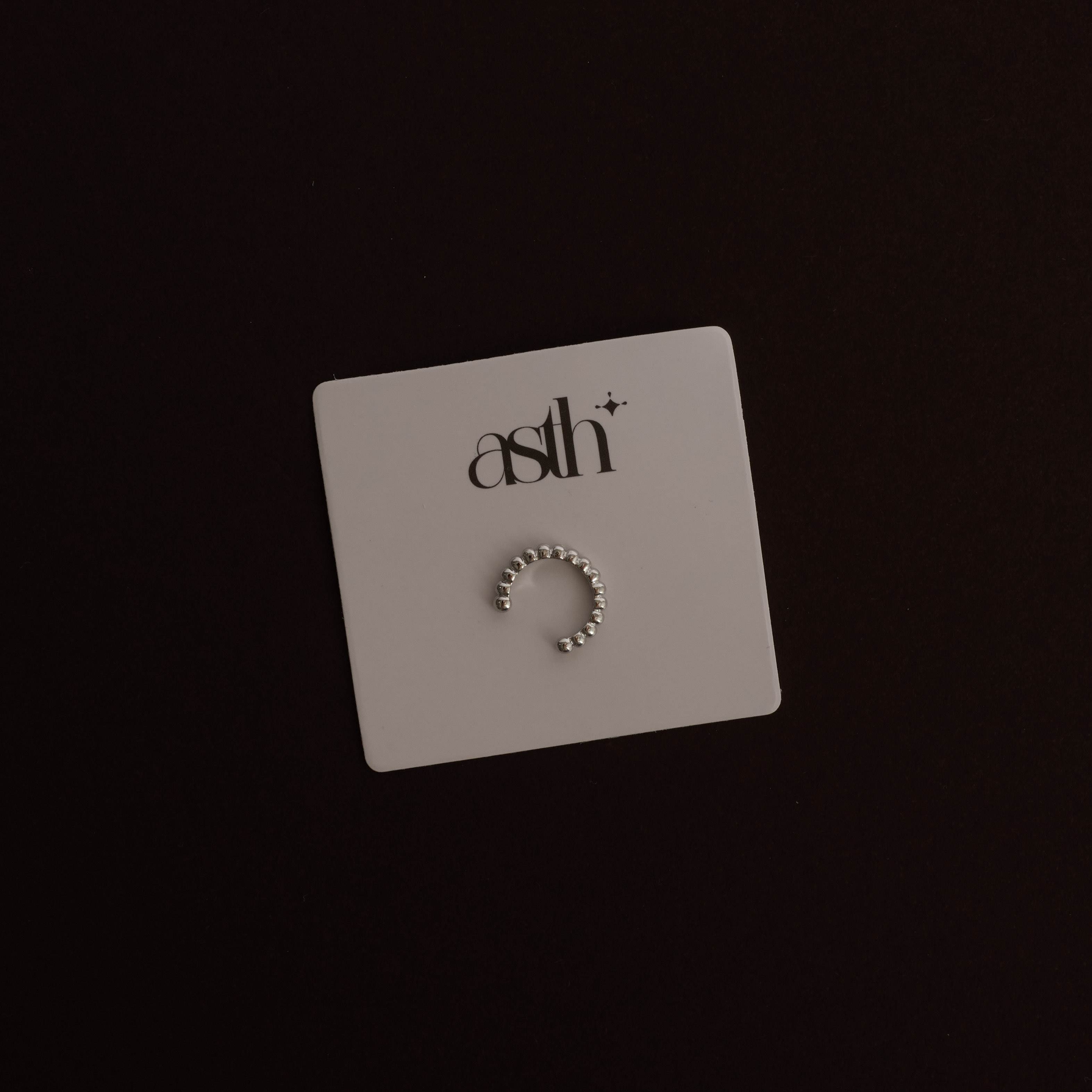 Piercing fake argola fio bolinhas