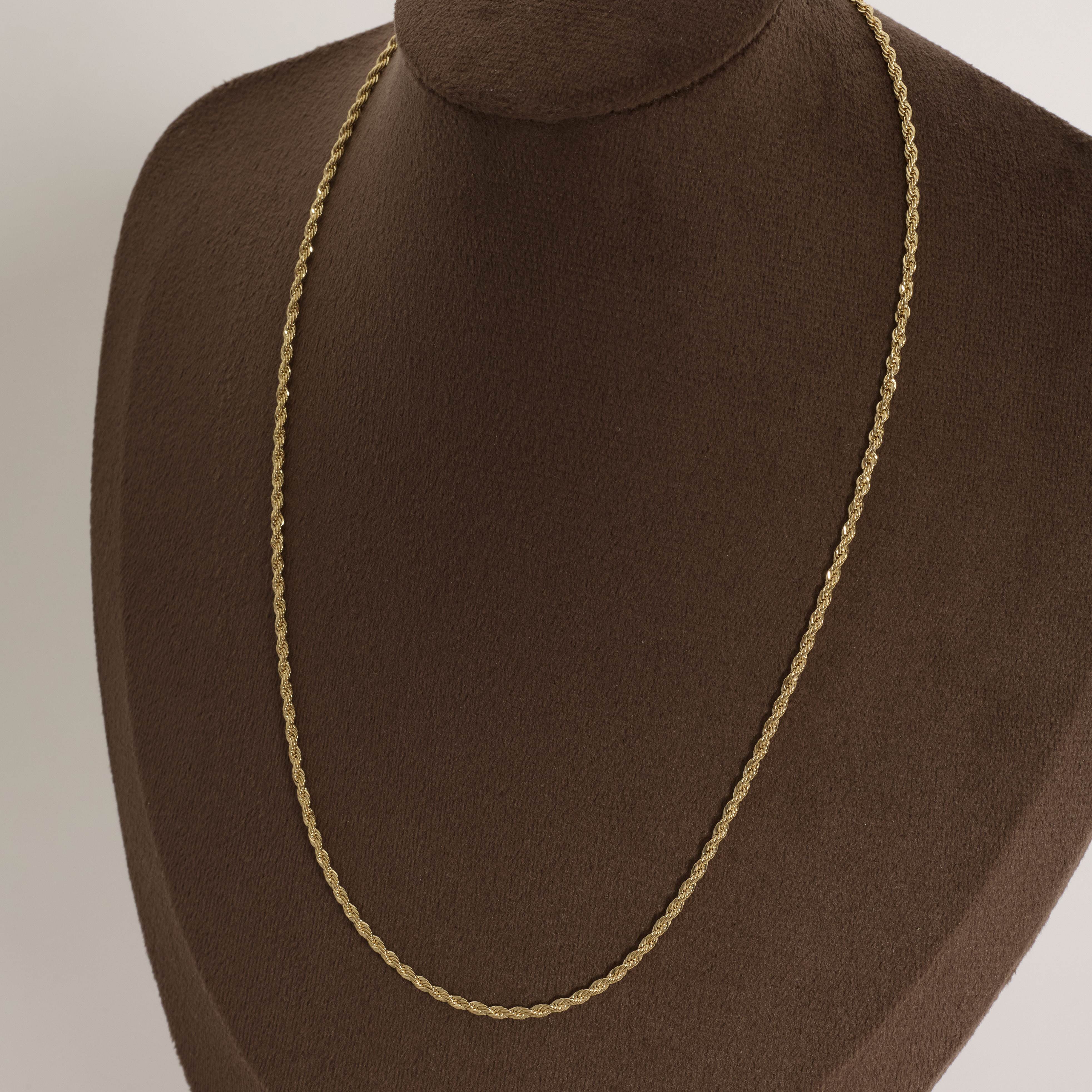 Corrente cordão baiano 2mm 40cm com alongadora