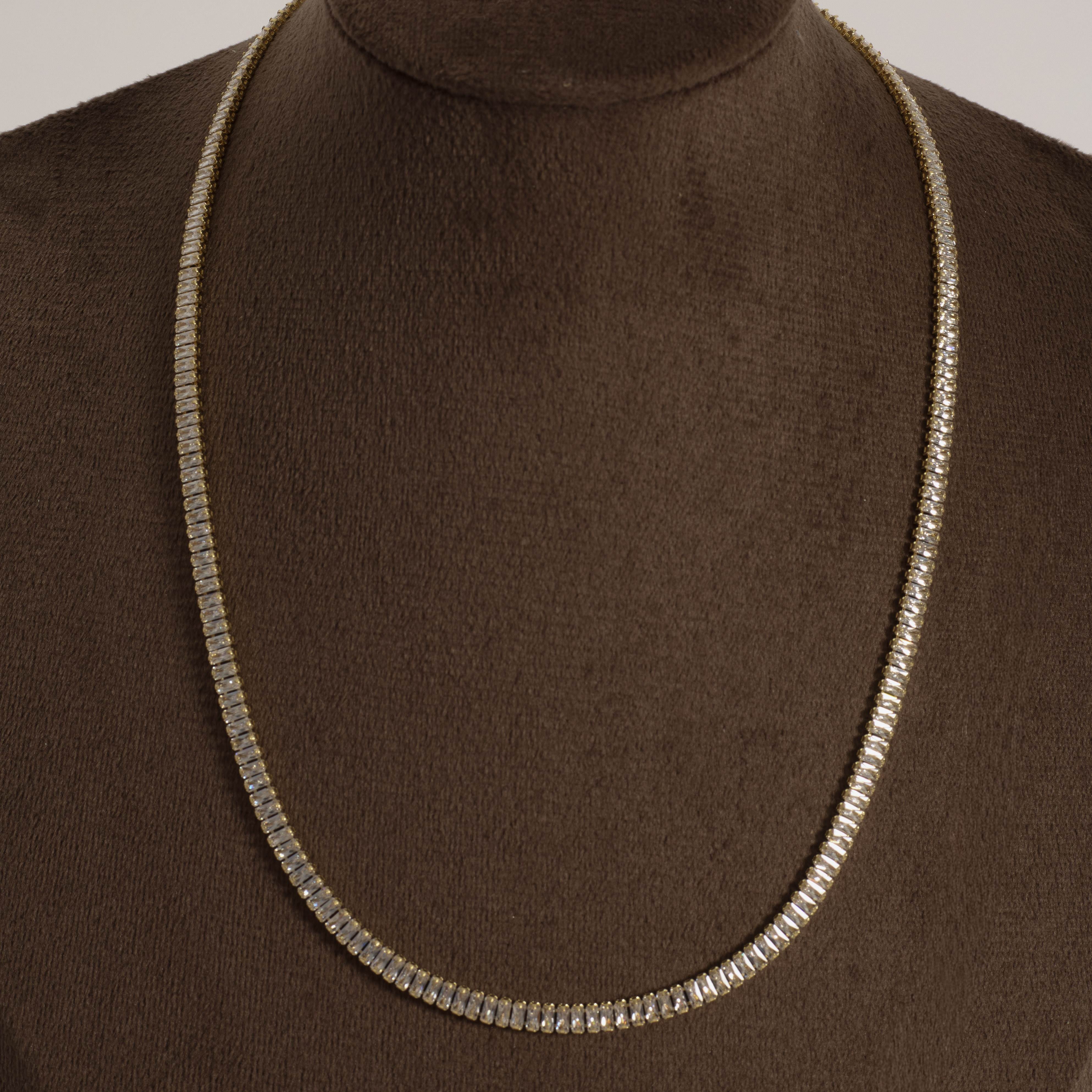 Colar Riviera 3x1,5mm 40cm com alongadora