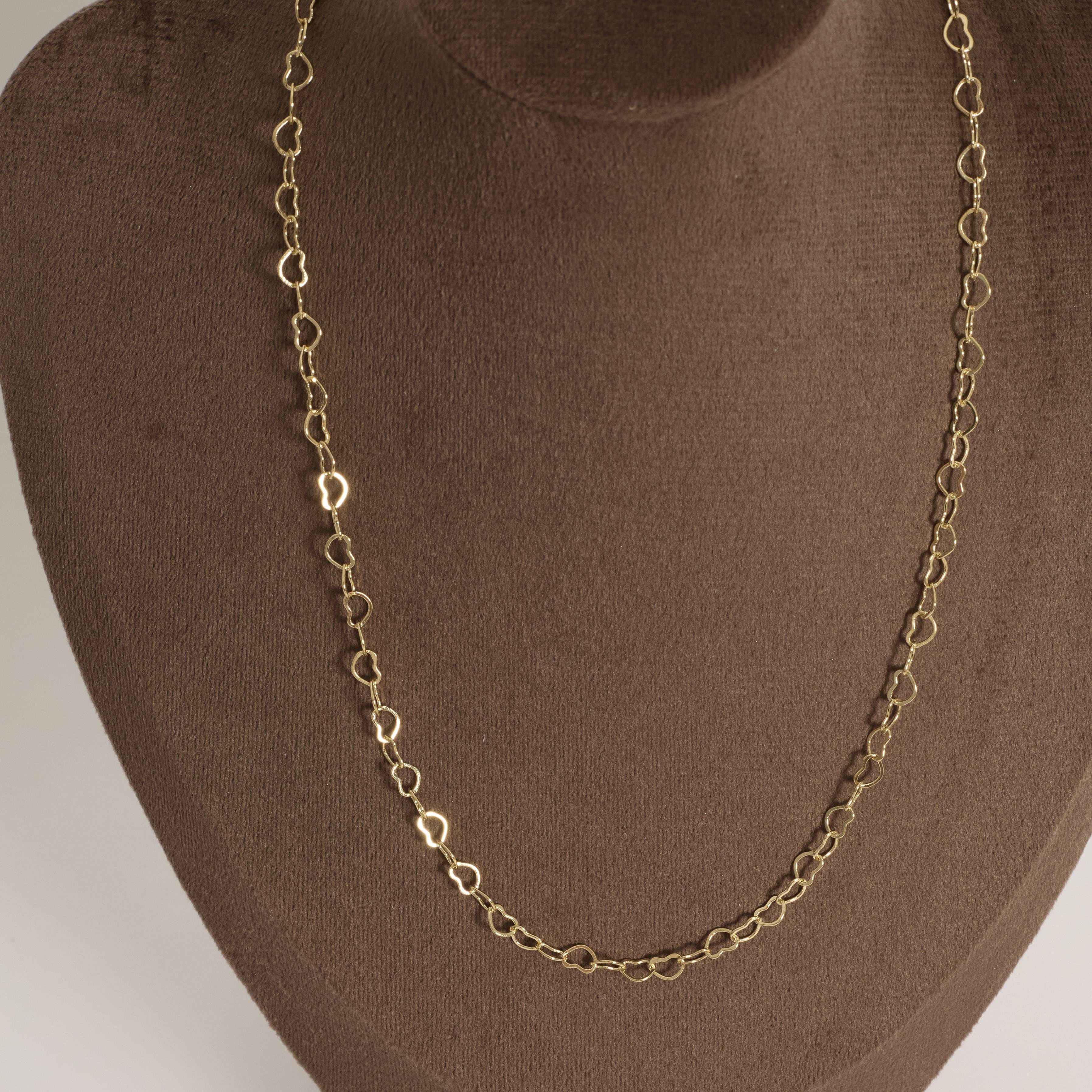 Corrente coração 4.2mm 40cm com alongadora