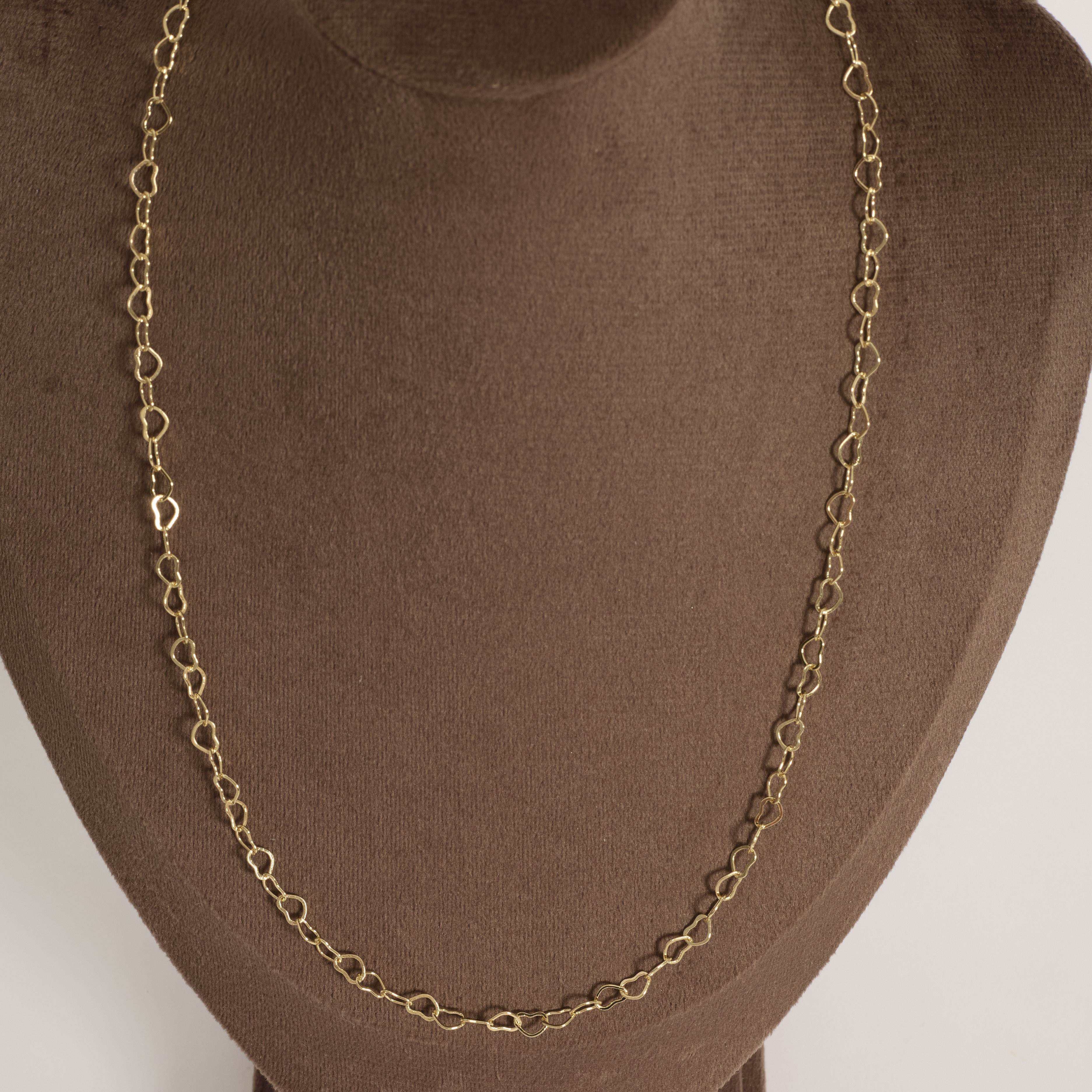 Corrente coração 4.2mm 45cm com alongadora