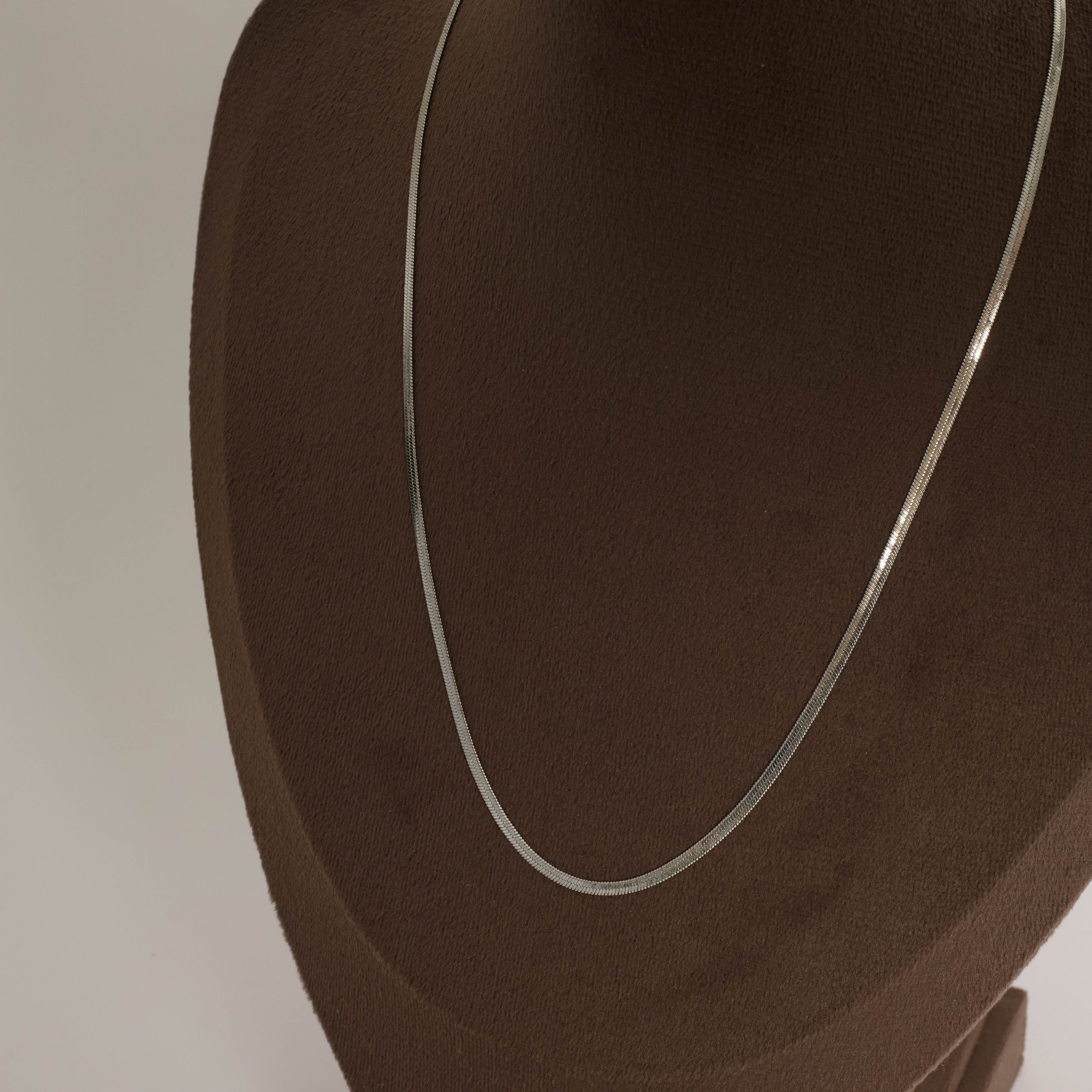 Corrente fita laminada 2mm 45cm com alongadora