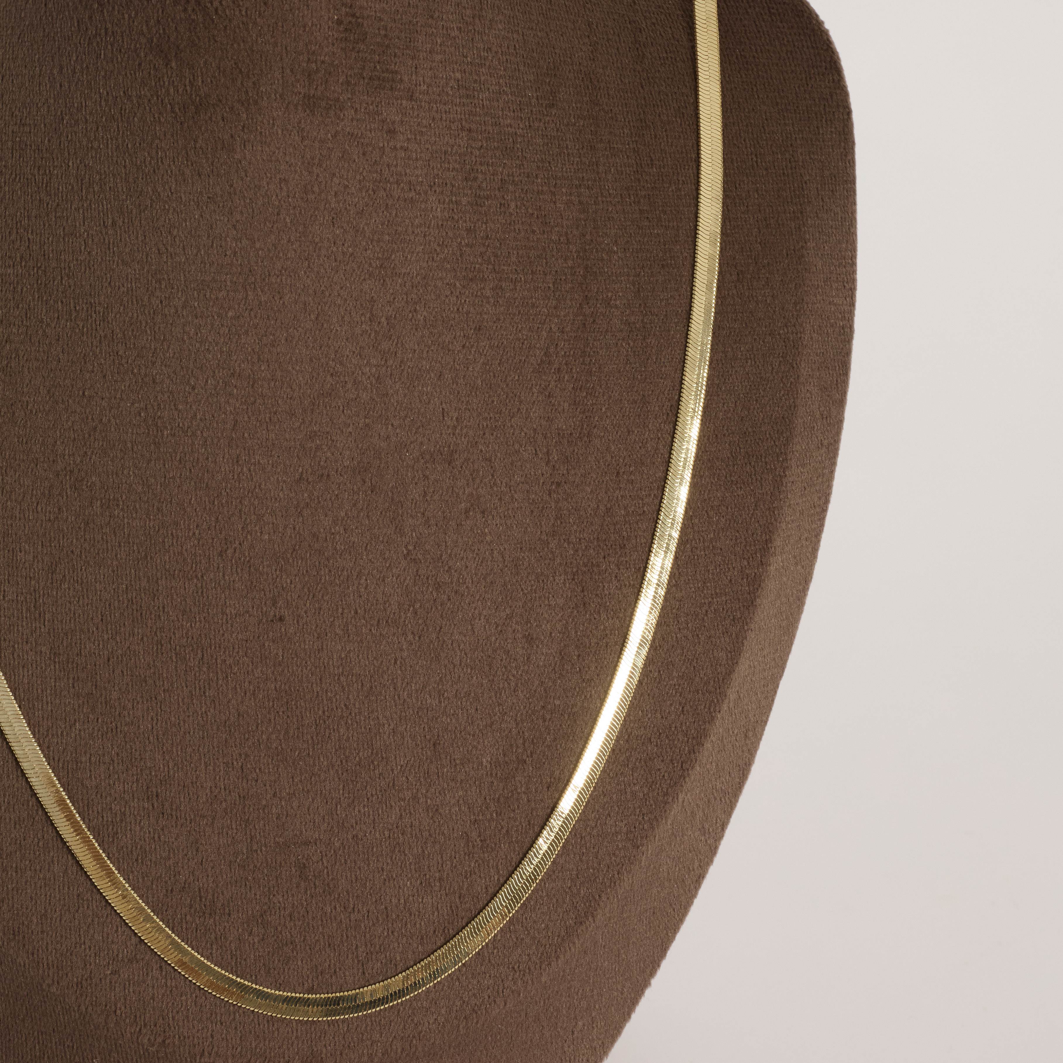 Corrente fita laminada 3.8mm 60cm com alongadora