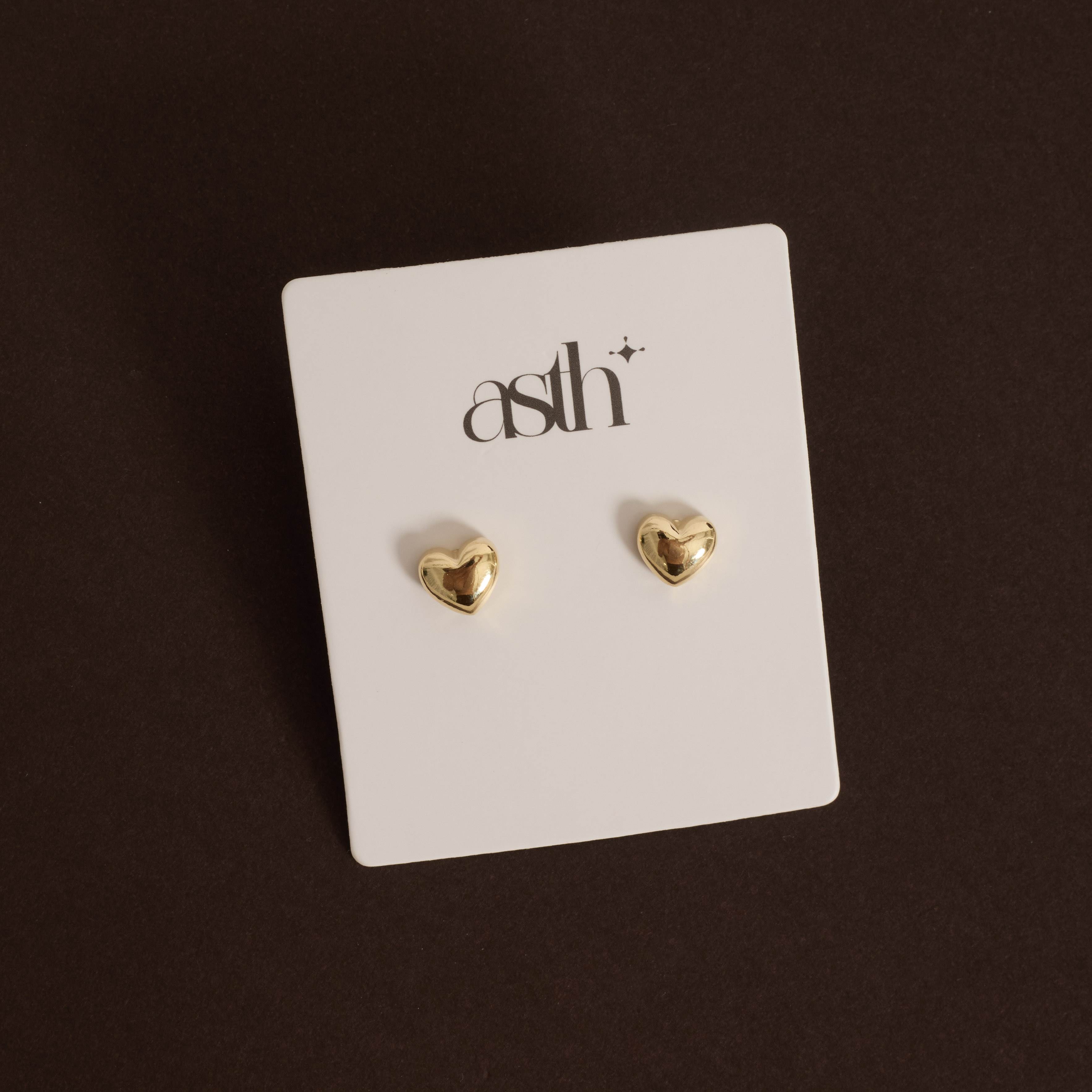 Brinco coração 8mm