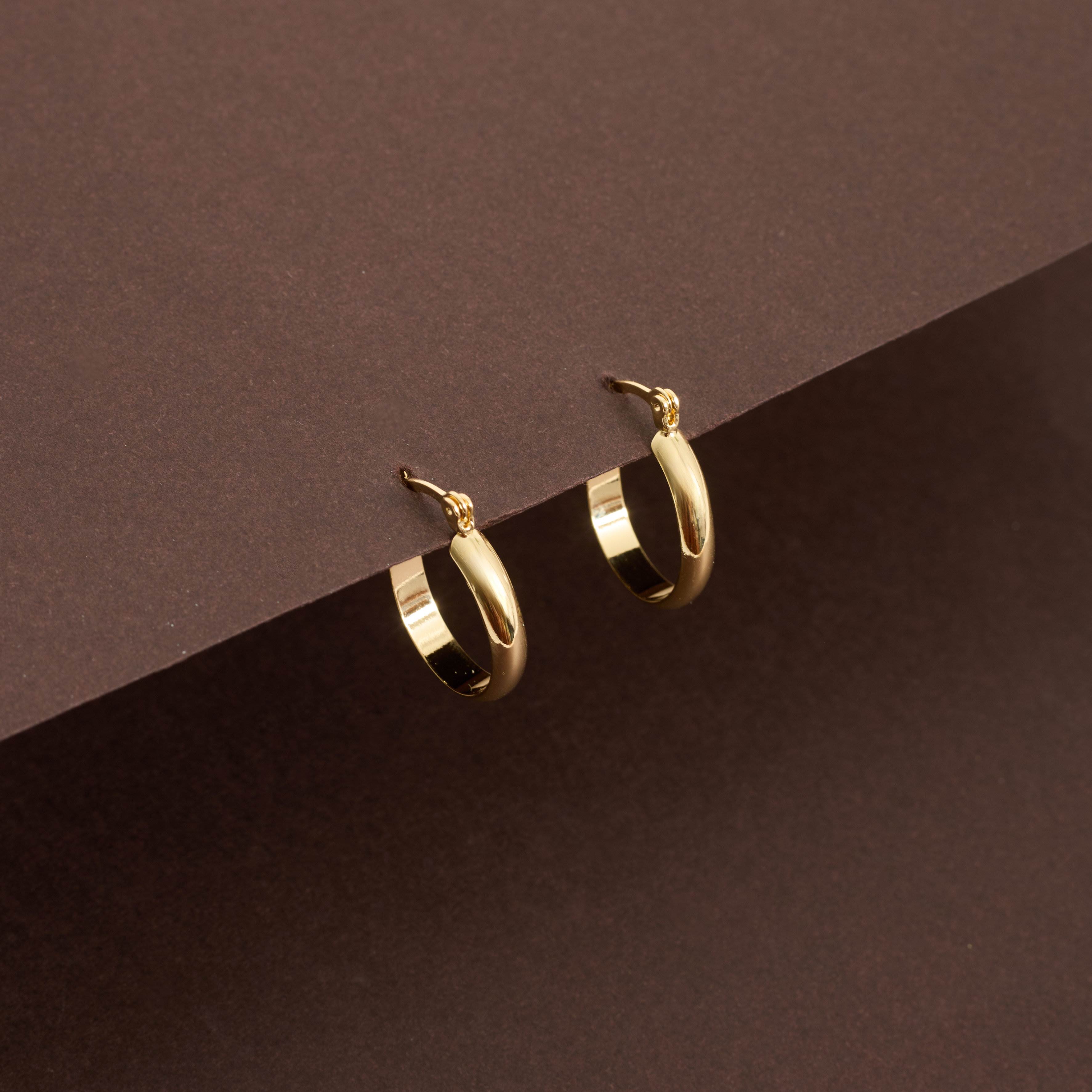 Argola oval fio meia cana 18mm trava